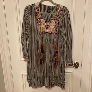 Embroidered Dress Size L